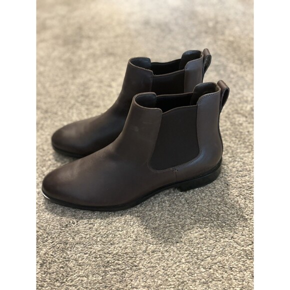 Cole Haan Men's 11.5 Hawthorne Chelsea Boot Dark Chocolate Leather C38727 - Picture 3 of 11